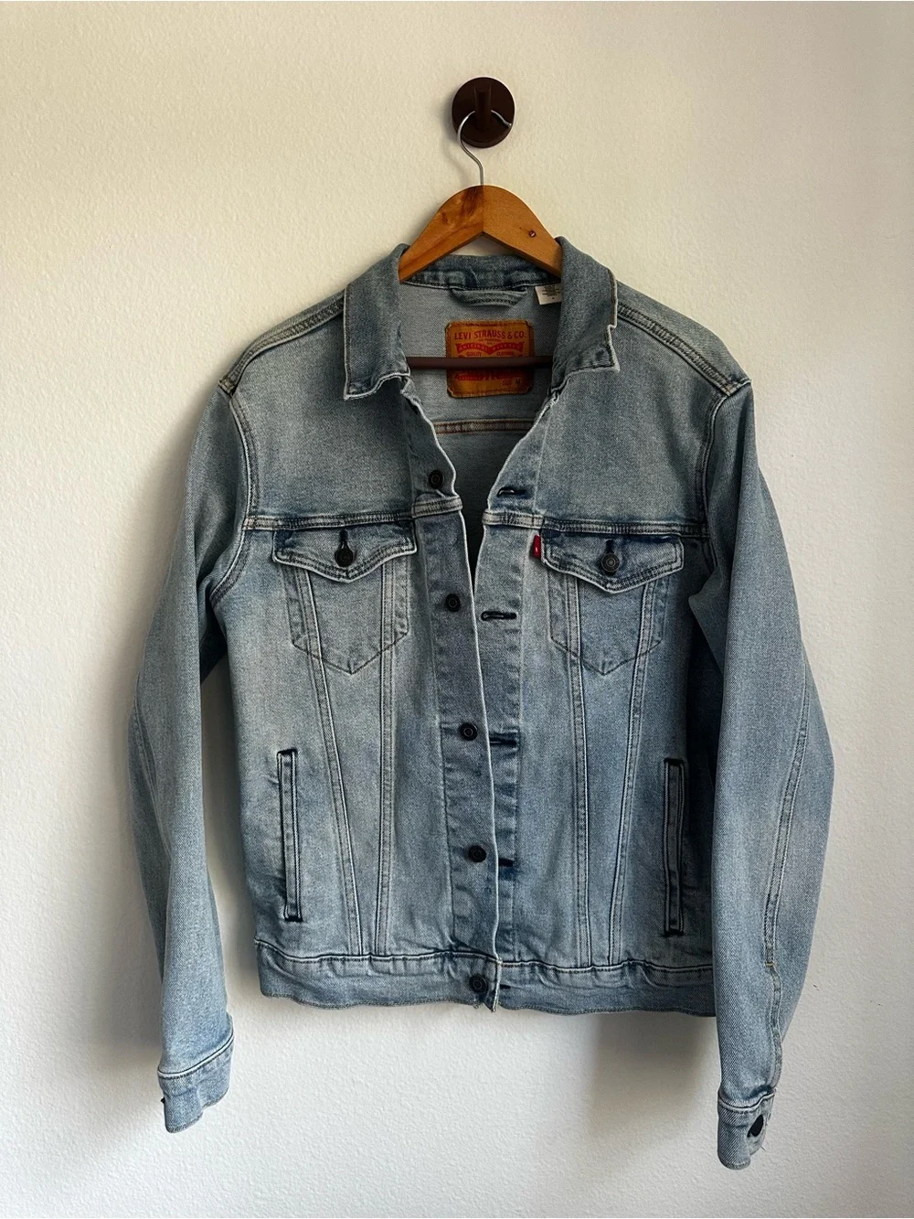Levi's Light Blue Washed Denim Trucker Jacket